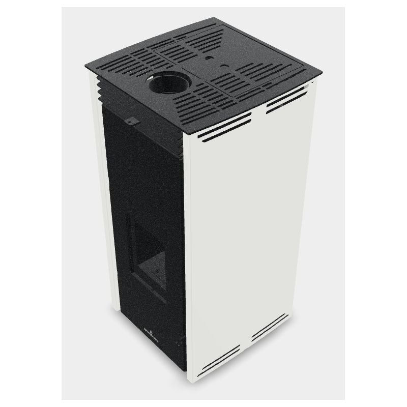 BRONPI Free 6 Pelletofen ohne Strom – 6 kW, natürliche Konvektion, 91 % Wirkungsgrad